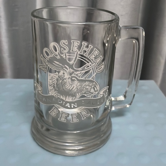 Moosehead Beer Canadian Lager Glass Beer Stein Mug 12 oz - Picture 2 of 11